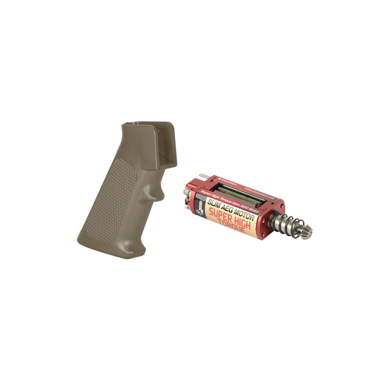 M4 Slim Pistol Grip + Super High Torque Slim AEG Motor ARES