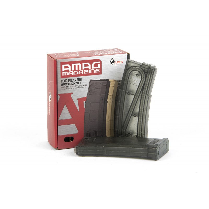 M16 140rds Transparent Magazine For Aeg(5pcs/Box) ARES