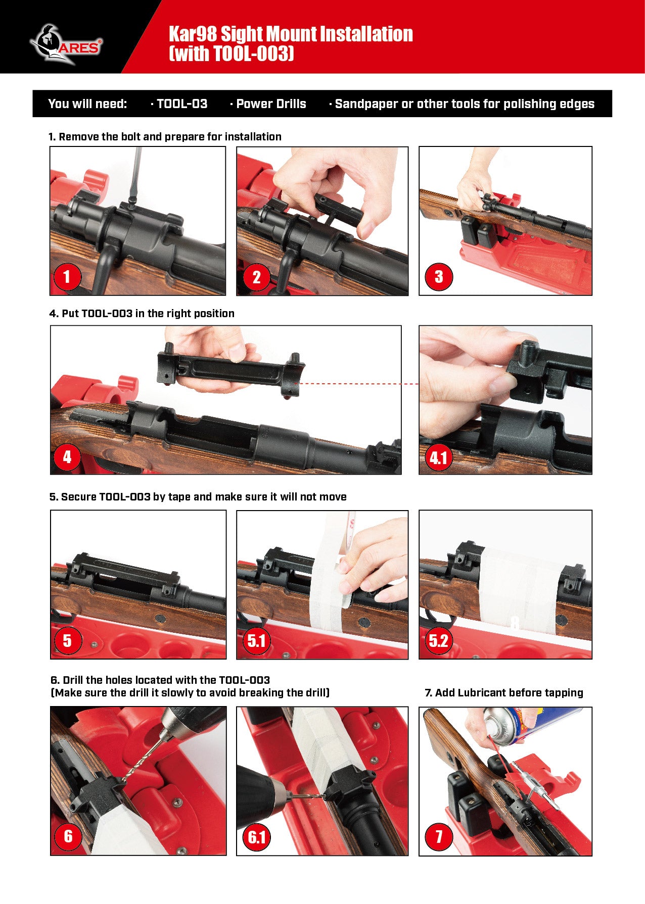 Kar98 Scope Mount Tool Set